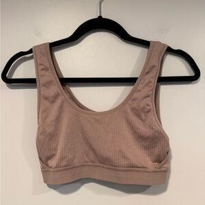 Pink Auden ribbed bralette